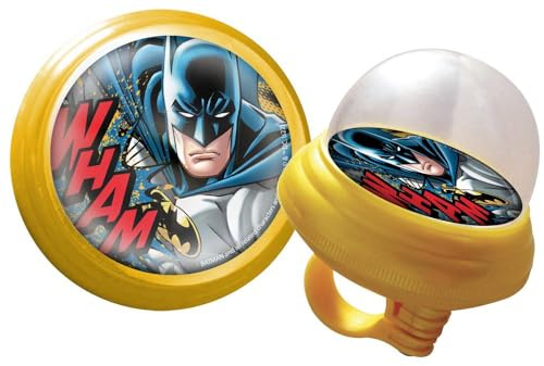Tataway Fahrradklingel Modell Squeezy Baby Batman Man Fledermaus DC Comics Superheld gelb schwarz