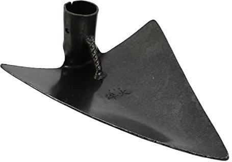 DOITOOL Dreieckige Pflanzhacke Gartengerät 27x20cm Hochkohlenstoffstahl Silbergrau Gartenwerkzeug Grabwerkzeug Für Lockere Gartenerde Und Unkrautjäten