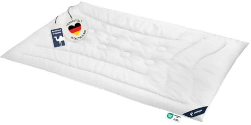 casimum® luxuriöse Kamelhaardecke | Winterdecke, Naturhaardecke | 135 x 200 cm | Füllung: 100% weicher Kamelhaar Flaum | Bezug: 100% Baumwolle | allergikerfreundlich | Made in Germany