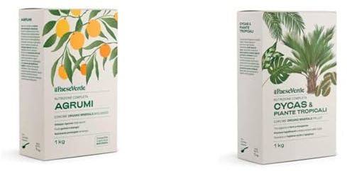 Il Paese Verde Concime Per Agrumi 1kg - Concime Granulare Per Limoni, Arance, Mandarini & Concime Piante Verdi Tropicali 1kg - Fertilizzante Piante Verdi Naturale Per Cycas