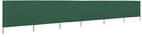 Homgoday Paravento a 7 poli, paravento per la privacy, protezione solare alta, per campeggio, spiaggia, caravan, vacanze e festival, protezione solare 800 x 120 cm, verde