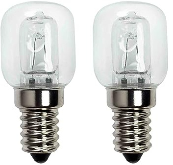 Qunesbeal Backofenlampe Backofen Glühbirne 500 Grad Hitzebeständig 25 W E14 Backofenlampe für Backofen Grillöfen Salzlampe Mikrowelle Glühbirne Backofen