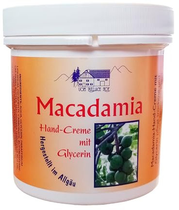 ECO MACADAMIA HAND-CREME 250ml mit Glycerin Sheabutter für trockene beanspruchte Haut Handcreme Handpflege Pflege