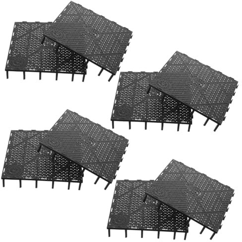 BESPORTBLE 20pcs Black Sand Aquarium Bottom Gravel Filter Board Black Gravel for Fish Tank Aquarium Filter Undergravel 55 Gallon Fish Tank with Filter White Serving Tray PVC Fragments Grid