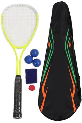 Set di Racchette da Squash Oversize Leggero per Principianti, la Giusta Tensione, Presa Comoda, Utilizzo Versatile