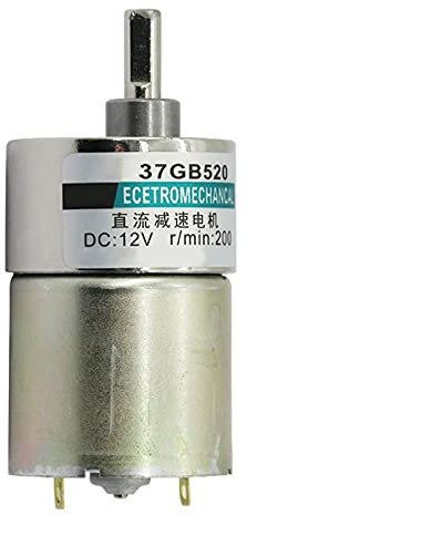 Démarreur électronique rotatif à micro-réducteur électrique DC, 12v 24v 5 tr/min à 600 tr/min, démarreur électronique à engrenage de 37 mm de diamètre, mise à niveau passe-temps réglable à basse vites