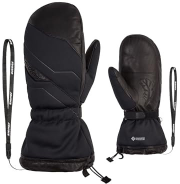 Ziener Herren GALANDO Ski-Fäustling/Wintersport | sehr warm, Daune, Soft-Shell, Black, 9,5