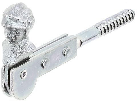 Alberts 845469 Fensterladen-Feststeller | Frauenkopf, zum Einschrauben | galvanisch verzinkt, Dickschichtschutz | 129 mm | 10er Set