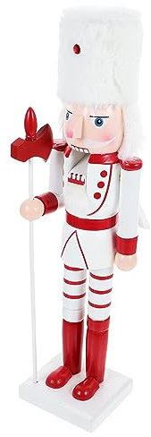 Zerodeko 1stück Weihnachtlicher -hu Tchen- Figur Tischdekoration Für Festliche Anlässe Weihnachtszeit Handgefertigt Robustem
