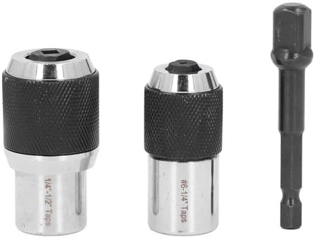 3-teiliges Gewindebohrer-Steckschlüssel-Set, Gewindebohrer-Steckschlüssel mit einem 3/8-Zoll-Steckschlüssel-Adapter, verstellbares Gewindebohrer-Ausdrehwerkzeug, für Wasserhähne,