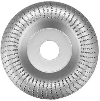NIHUJALE Meule à Disque 10022mm carbure de tungstène Bois meule d'angle ponçage Disque de Sculpture Outil Rotatif Disque abrasif for meuleuse d'angle-Polissage Argent(Silver)