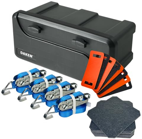 LOADCARE Ladungssicherung für PKW Transporter Anhängerkiste wasserdichte Deichselbox mit Zubehör 550x250x295