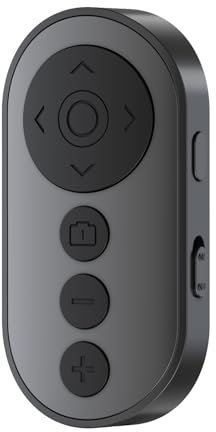 VYVIYON Telecomando wireless per fotocamera con zoom/interruttore per foto e vlogging, compatibile con smartphone iOS e Android, scorrimento video Bluetooth per Tiktok, giradispagine ricaricabile per