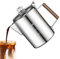 Jingmiger Macchina da caffè - Percolatore in acciaio inox - Caffettiera in acciaio inox con design compatto per feste di famiglia e giri socievoli