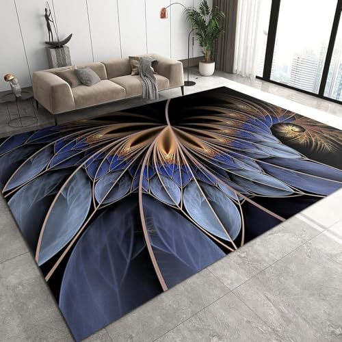 Tappeto Salotto Grande 3D Pelo Corto Moderno,Stampa Fiori Delle Piante Moquette Antiscivolo,Grandi Dimensioni Soggiorno Bambini Camera Da Letto Decorazione Domestica Tappeti 180 X 280 Cm -72175637157