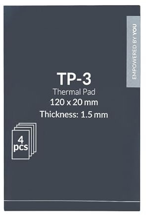 Fluxioxtna Pad Thermal 120x20 Mm Facile À Couper pour Carte Graphique IC IC en Particulier Les Composants Pontage des Espaces Chauffantes