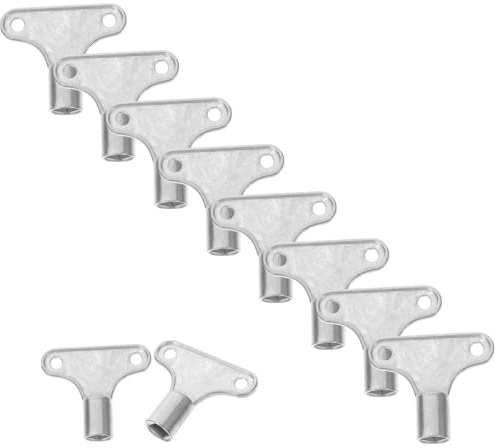 Veemoon 10pcs Radiator Bleed Valve Keys Plumbing Bleeding Tool Set Universal Radiator Air Vent Key Compatible Heating for Boiler Maintenance