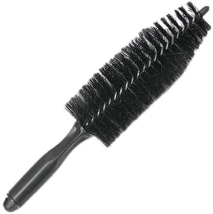 Cabilock Car Wheel Cleaning Brush with Handle, Black Plastic Auto Wheel Rim Brush for Maintenance and Convenient Grip, for Car Tire Cleaning and Detailing