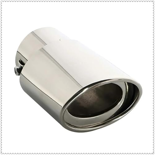 Pot d'échappement Voiture Embout de Silencieux d'échappement Universel Rond en Acier Inoxydable pour Peugeot 308 508 2008 3008 4008 6008 301 206 307 406 407(Straight)
