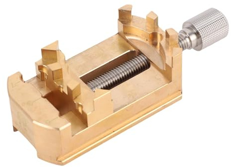 Luocute Mini Pince à étau, étau de Presse en Cuivre en Acier Inoxydable 304 Robuste avec Mâchoires Souples en Caoutchouc pour la Réparation de Montres, la Fabrication de Bijoux et le
