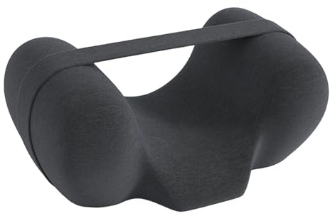 KESOTO Cuscino per dormire sulla schiena, per tenere la testa dritta, cuscino professionale in memory foam antirughe, Grigio Scuro