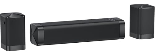 GarageRock 2.1ch Soundbar, 2026 Upgraded 3-in-1 Detachable Sound Bar, Dolby Audio, Powerful Bass Built-in, Peak Power 160W, All-in-one Soundbar with Surround Sound, Bluetooth/ARC/Opt/AUX/TV/PC/Gaming