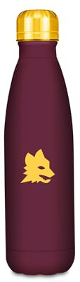 Seven Borraccia Roma, Rosso, 500 ml, Acciaio Inox, BPA free, Ermetica, Tenuta Stagna, A prova di perdite, Caldo 12h/Freddo 24h, Scuola, Sport, Viaggi, Per ragazzi, Idea regalo tifoso