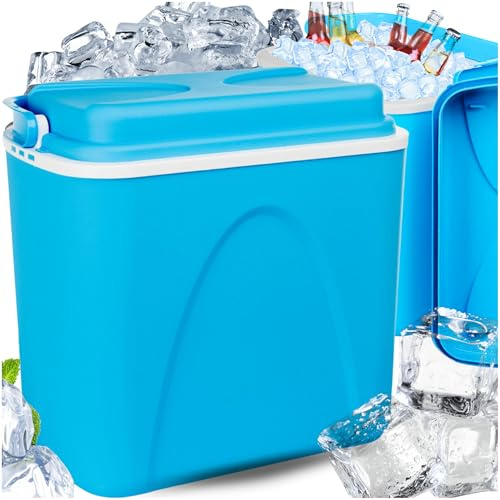 Kühlbox Passiv 24L – Isolierbox & Thermobox ohne Strom, Outdoor Kühltasche für Camping, Grillen, Picknick & Garten, Leicht, tragbar & kompakt, Kühlt mit Kühlakkus – Kamai Coolbox