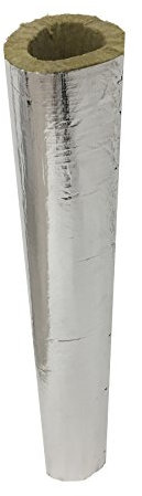 EINSIDE Cylindre en laine de roche avec aluminium, Isolation de conduits de cheminées et tuyaux de poêles, ø 160 mm