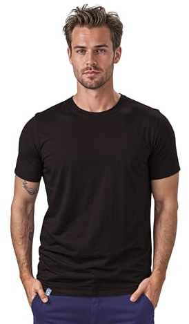 ALPIN LOACKER Merino Shirt Herren Kurzarm I Antischweißshirt I Merinowolle Tshirt I Thermooberteil atmungsaktiv, Schwarz M