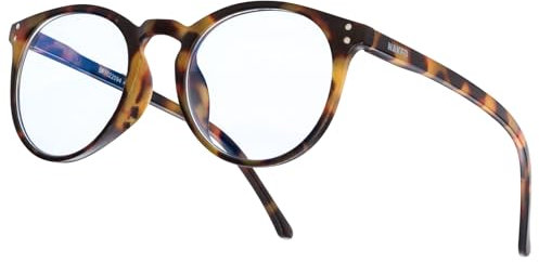 NAKED Optics Blaulichtfilter Brille (Panto, Havanna)