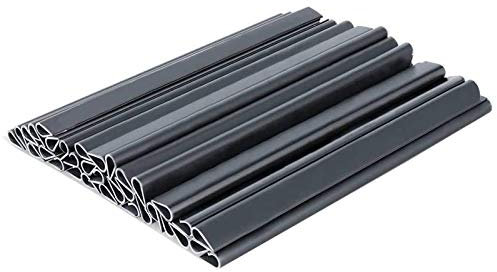 40 Stück Klemmschienen Streifen PVC clip Sichtschutzfolie Sichtschutz clips PVC Befestigungsclips Sichtschutz doppelstabmatten sichtschutzstreifen für Garten zur Befestigung von Zaunfolie Anthrazit
