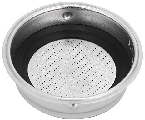 Tomotato Cestello Filtro Portafiltro, Elegante Filtro caffè in Acciaio Inossidabile, Portafiltro Senza Fondo 51mm, Accessorio per Macchine da caffè, Perfetto per caffè Delicato