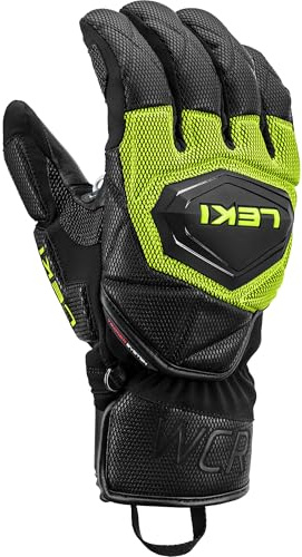 LEKI WCR Coach 3D Unisex Winterhandschuhe Skihandschuhe schwarz-gelb schwarz