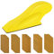 MEMOFYND 1 Piece Micro Sander, 50 Sandpaper Sheets, Yellow, RM Model, Manual, Fine Grit 80, No Accessories, SANDER