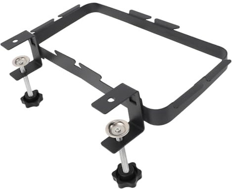 Support de sac poubelle en plastique avec pince réglable, support de suspension en acier au carbone, support de sac poubelle portable à charge lourde, crochet à ordures for armoire extérieure