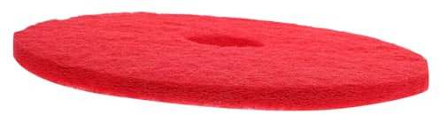 FOYTOKI Red Floor Polishing Cleaning Pad for Marble and Tiles Replaceable Fabric Cleaning Pad with Easy Operation for Commercial and Household Floor Machines