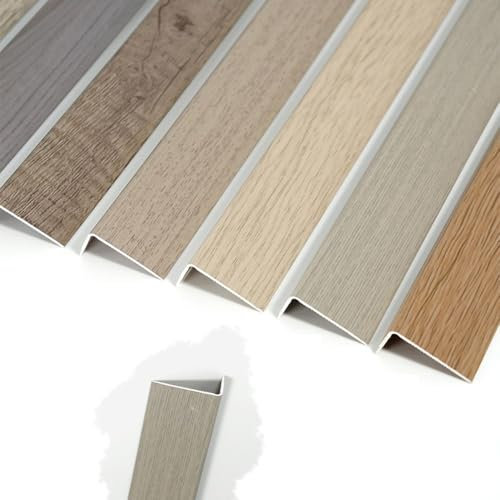 SMELEDFCFK Perfil De Ángulo Antideslizantes Perfil De Borde De Escalera En Forma De L De Aluminio Protección De Bordes De Escalera 90 120cm Impermeable Para Suelo Baldosas Laminado Umbral Cantonera Pe