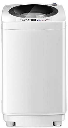 HOMFME 2 in 1 Portable Washing Machine, Single Tub Washer Spin Dryer with 6 Programs, 3 Water Levels, Mini Washer Machine Fully Automatic Laundry Machine for Camping Dorms Apartments College Rooms