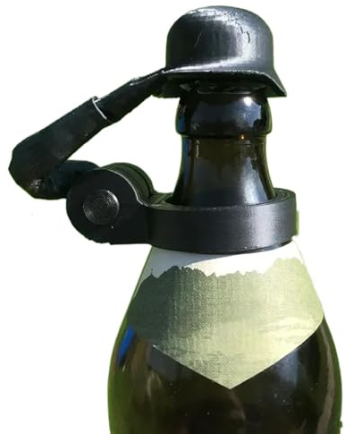 Bierflaschenverschluss, Soldat Salute Bier Bierflaschen Helm Bierflaschen Helm mit Soldatengruß Bierflaschenverschluss Staubdicht Flaschenverschluss für Party Grillparty Bar