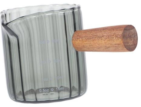 Misurino per Espresso in Vetro Manico in Legno 90 Ml