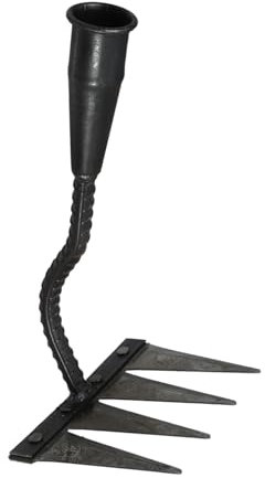 ROMISBABA Giratoria De Jardín Rastrillo De Acero Resistente para Nivelar El Suelo y Cuidar El Césped Herramienta Manual Mango para Desherbar