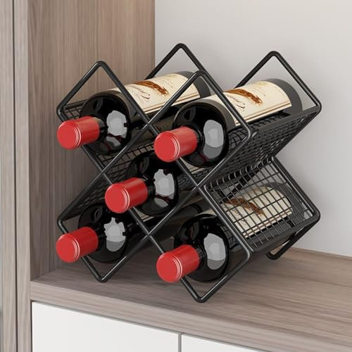 NGAMITSX Porta Bicchieri da liquore Industriale Galleggiante a 3 Livelli in Stile Europeo Moderno per l'arredamento e l'esposizione di Bar di casa, Elegante cantinetta portabottiglie, Perfetta per GL