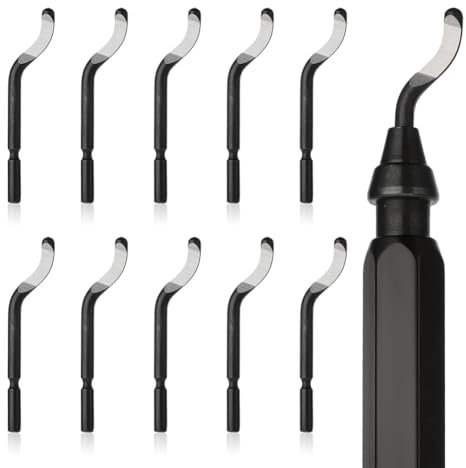Eighosee Juego Herramientas Desbarbado 11 Piezas, Herramienta Desbarbado Impresión 3D, Herramienta Eliminación Rebabas Acero para Tubos PVC Cobre, Resina Metálica