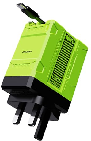 2 In 1 Fast Charger 120w,2025 New Scalable Retractable 120w Fast Charger Module,Multi Charger Adapter Wall Plug,All in 1 Foldable Charging Adapter Wall Plug for Phone, Tablet (Green)