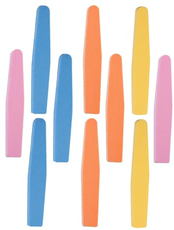 Alipis 10pcs Manicure Nail Files Nail Buffers Shaping File Tool Washable Sponge Sanding Professional Accessories for Home and Salon Use