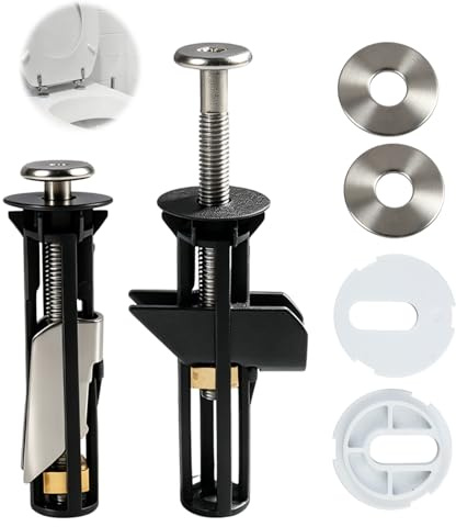 2 Piezas Tornillos Tapa WC Universal, Acero Inoxidable Perno y Tornillo Fijación de la Tapa Del Inodoro, Universal Tuerca larga, Resistencia a la CorrosióN, Se Adapta a Orificios de 14-20 MM