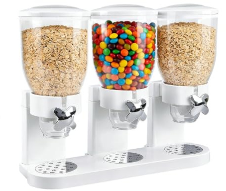 Bcuuozeeing Cereal Dispenser Countertop 2 l (A Triple 6 L)