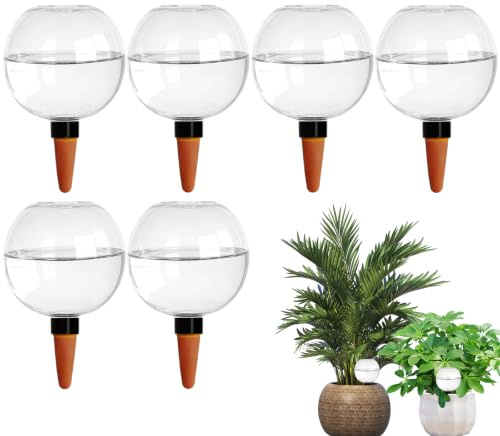 6 Stück Bewässerungskugeln, 500ml Wasserkugeln für Pflanzen, Selbstbewässerung Bewässerungskugel für Pflanzen, Blumen & Garten, Wasserspender Automatische Pflanzenbewässerung für Drinnen & Draußen