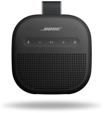 Bose SoundLink Micro Portable Bluetooth Speaker (2nd Gen), Wireless Outdoor Speaker, Up to 12 hours Battery Life, Waterproof and Dustproof, Black (Renewed)